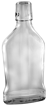 Taschenflasche 200ml weiss Bügelverschluss, Lieferung ohne Bügel, bei Bedarf bitte separat bestellen.